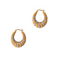 Pre-Owned 9ct Gold 2 Tone Creole Hoop Earrings
