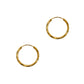 Pre-Owned 9ct Gold Sleeper Hoop Earrings