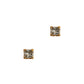Pre-Owned 14ct Gold Princess Cut Diamond Stud Earrings