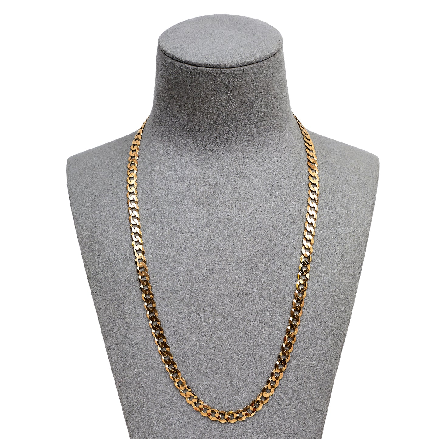 Pre-Owned 9ct Gold Curb Chain Necklace 20 Inch
