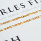 Pre-Owned 9ct Gold Hollow Figaro Chain Necklace 18 Inch