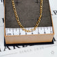 Pre-Owned 9ct Gold Hollow Figaro Chain Necklace 18 Inch