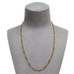 Pre-Owned 9ct Gold Hollow Figaro Chain Necklace 18 Inch