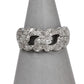 Pre-Owned 9ct White Gold Multi Diamond Dress Ring Size N