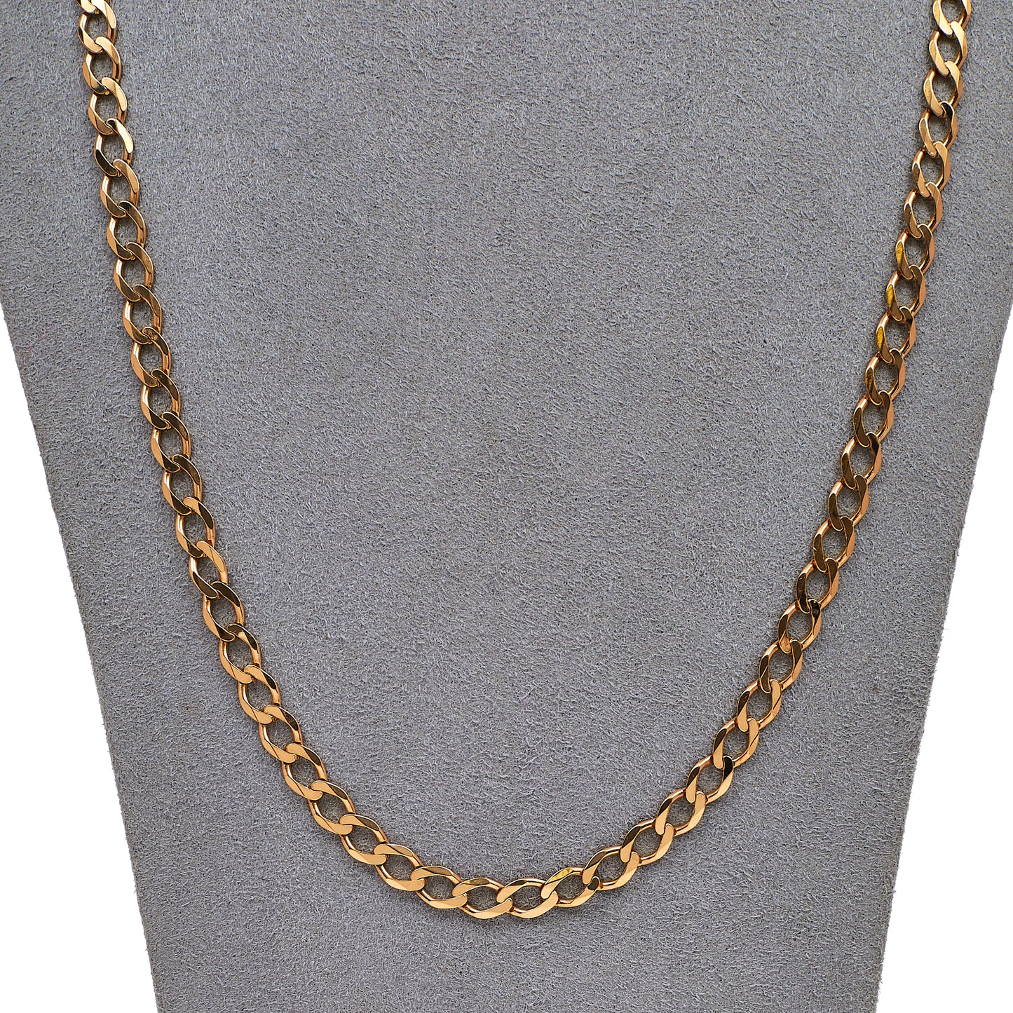 Pre-Owned 9ct Gold Curb Chain Necklace 24 Inch