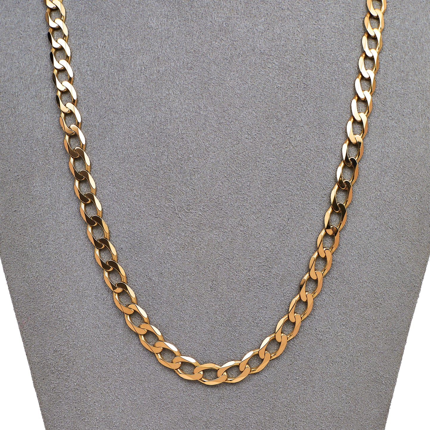 Pre-Owned 9ct Gold Curb Chain Necklace 20 Inch