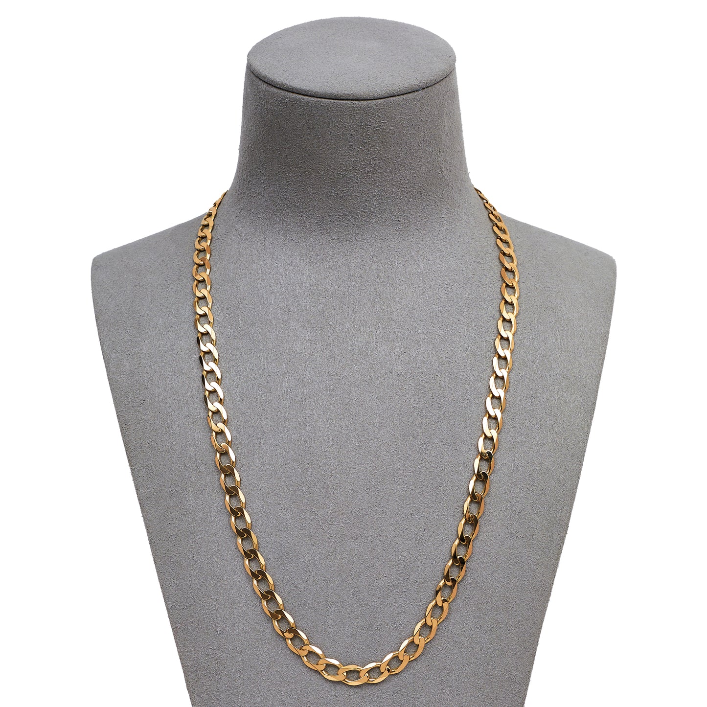 Pre-Owned 9ct Gold Curb Chain Necklace 20 Inch