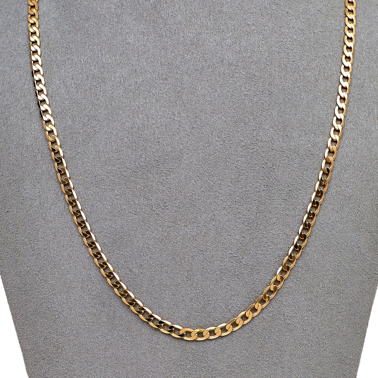 Pre-Owned 9ct Gold Curb Chain Necklace 20 Inch