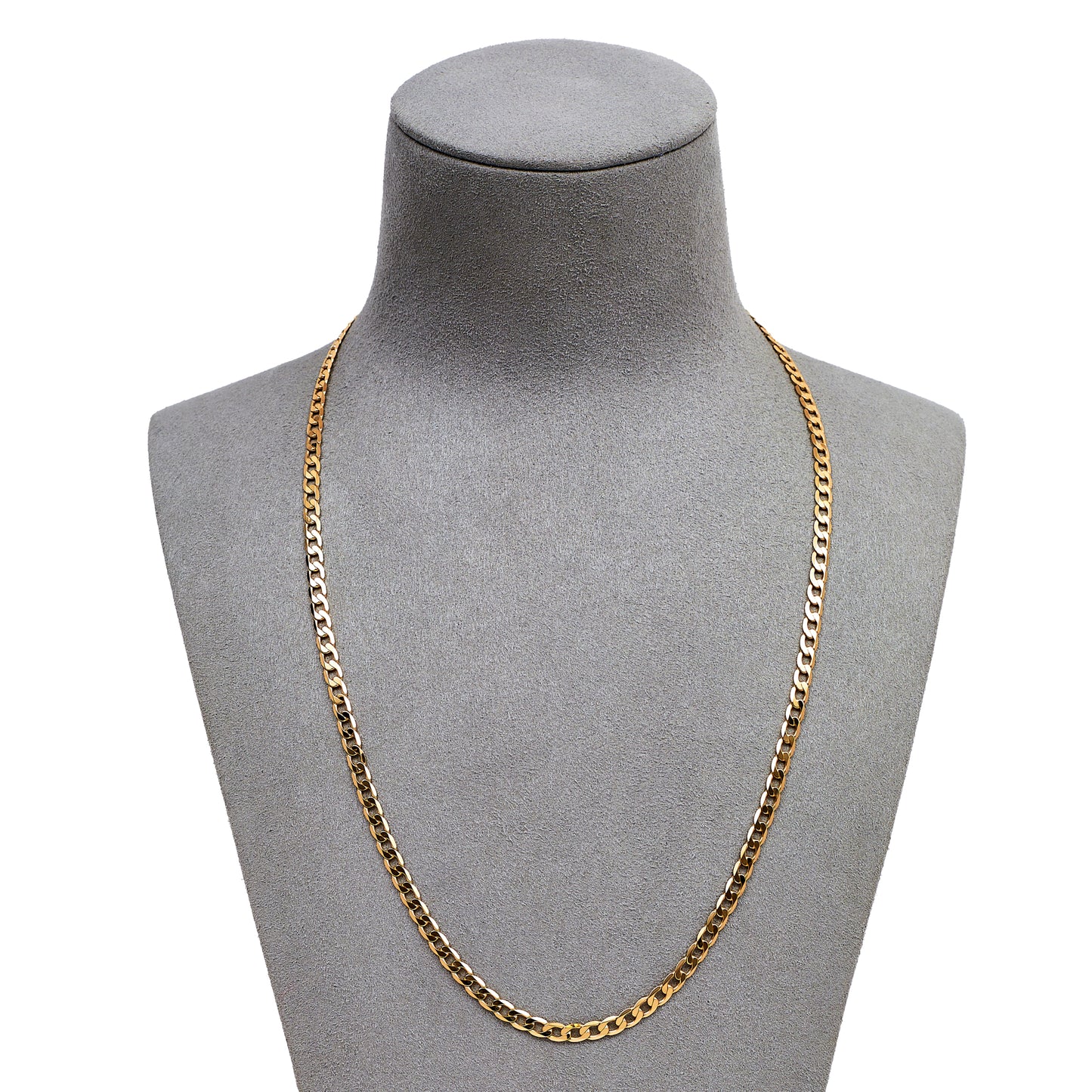 Pre-Owned 9ct Gold Curb Chain Necklace 20 Inch