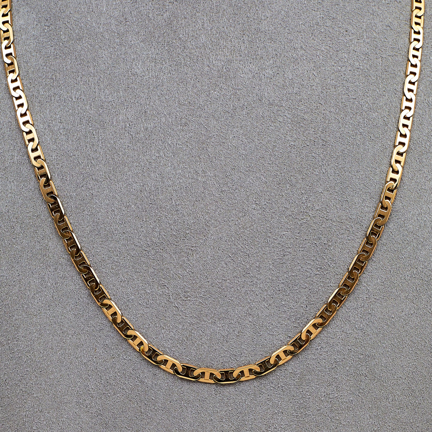 Pre-Owned 9ct Gold Anchor Chain Necklace 18 Inch
