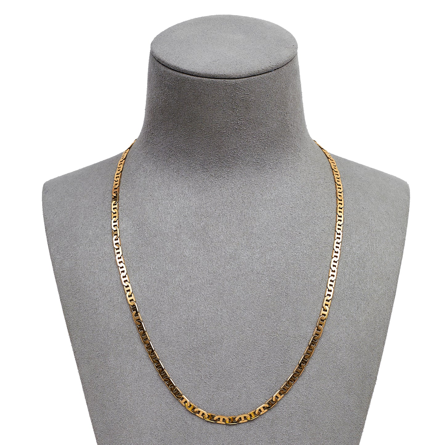 Pre-Owned 9ct Gold Anchor Chain Necklace 18 Inch