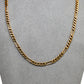 Pre-Owned 9ct Gold Figaro Chain Necklace 18 Inch