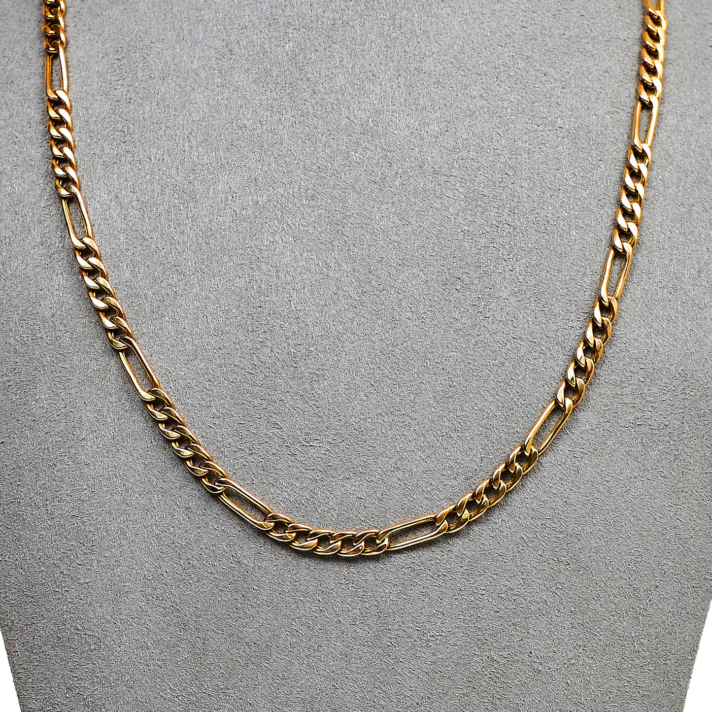 Pre-Owned 9ct Gold Figaro Chain Necklace 18 Inch