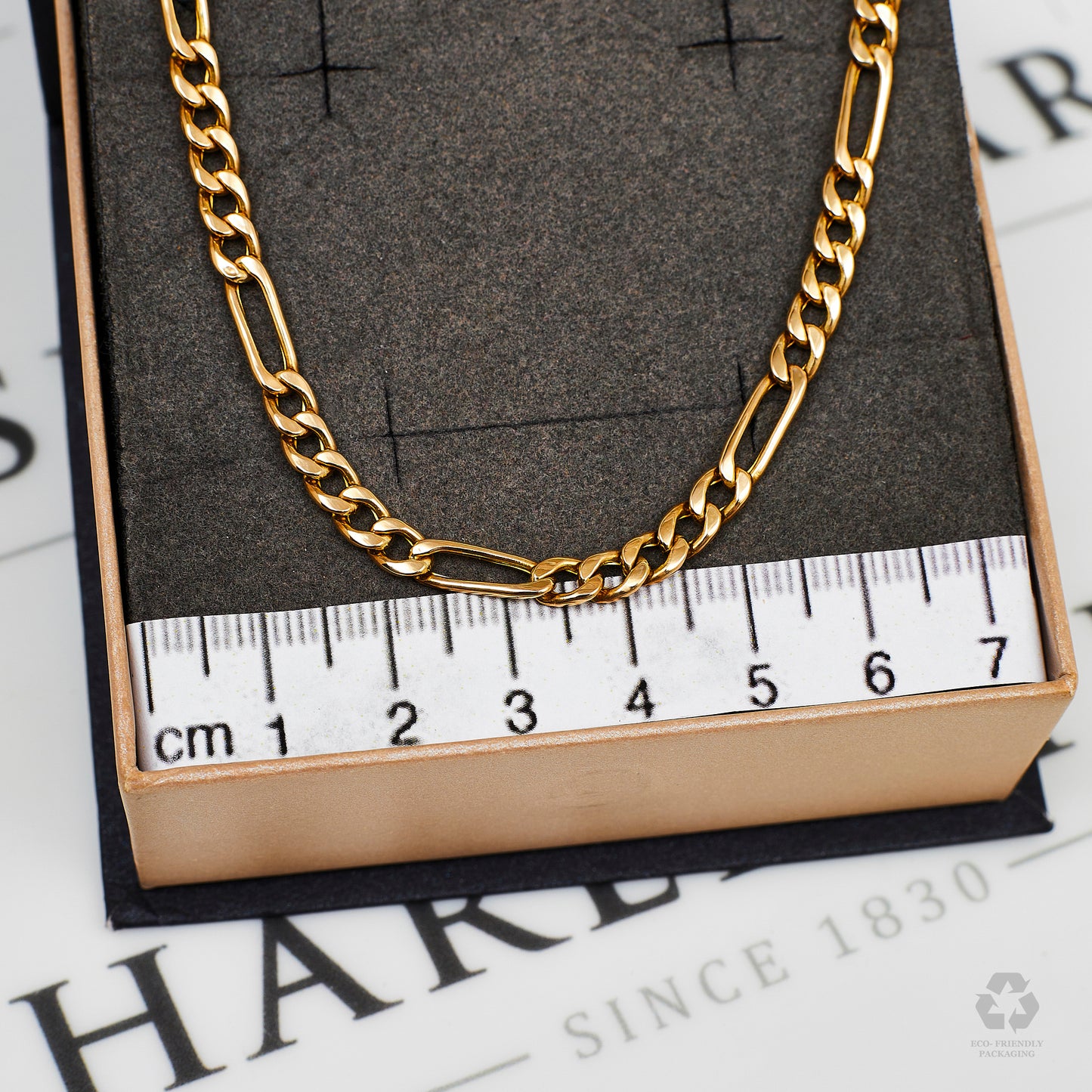 Pre-Owned 9ct Gold Figaro Chain Necklace 18 Inch