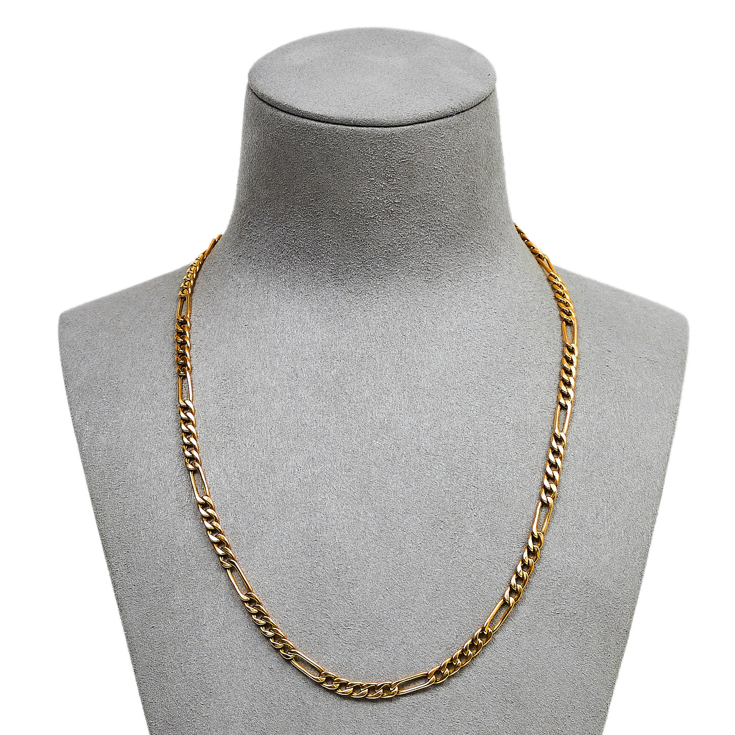 Pre-Owned 9ct Gold Figaro Chain Necklace 18 Inch