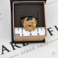 Pre-Owned 9ct Gold Mens Horse Head & Horseshoe Ring Size V