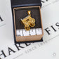 Pre-Owned 9ct Gold Living Wagon & Crystal Gazer Charm
