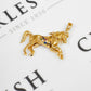 Pre-Owned 9ct Gold & Synthetic Stone Horse Pendant