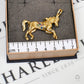 Pre-Owned 9ct Gold & Synthetic Stone Horse Pendant