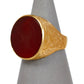 Pre-Owned 9ct Gold Carnelian Itaglio Signet Ring Size S.5