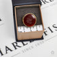 Pre-Owned 9ct Gold Carnelian Itaglio Signet Ring Size S.5