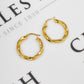 Pre-Owned 9ct Gold Twist Creole Hoop Earrings