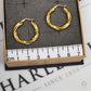 Pre-Owned 9ct Gold Twist Creole Hoop Earrings