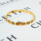 Pre-Owned 9ct Gold Tricolour XO Link Bracelet
