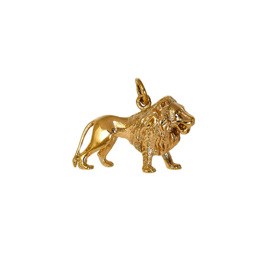 Pre-Owned 9ct Gold Lion Charm