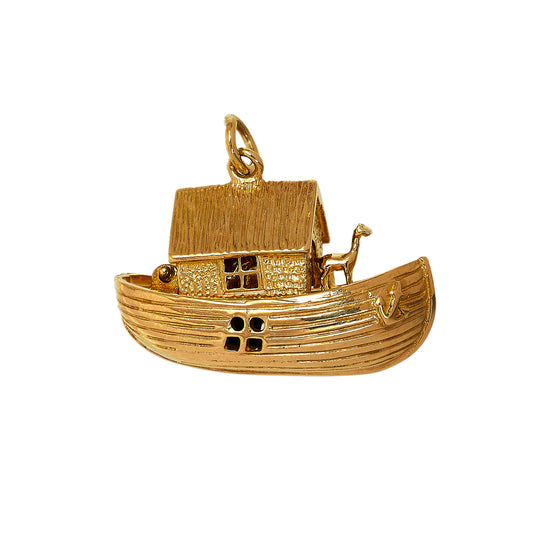Pre-Owned 9ct Gold Noahs Ark & Animals Charm