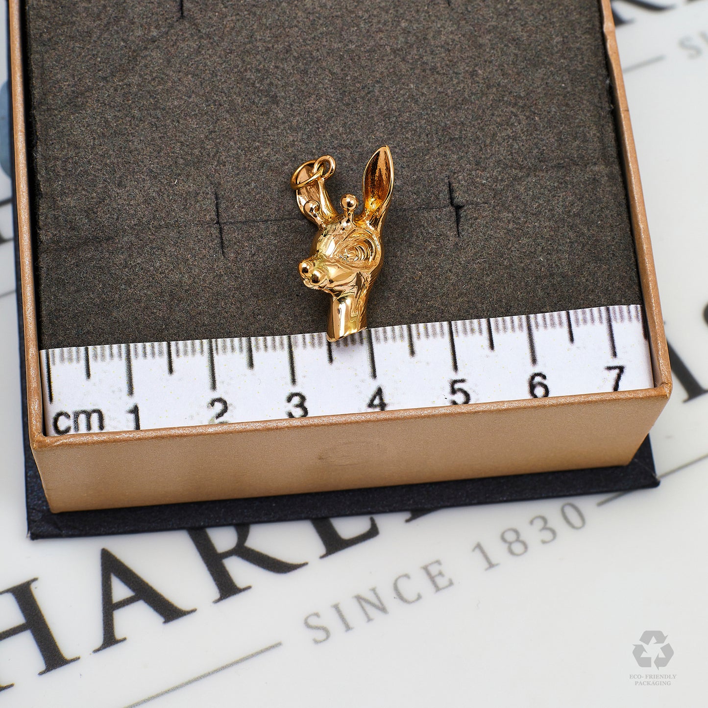 Pre-Owned 9ct Gold Deer Head Charm