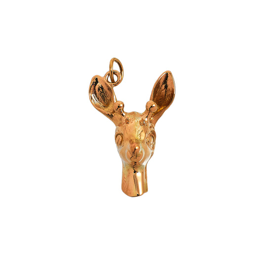 Pre-Owned 9ct Gold Deer Head Charm