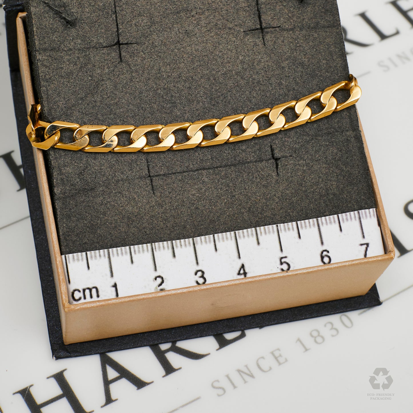 Pre-Owned 9ct Gold Curb Chain Bracelet 9 Inch