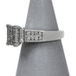 Pre-Owned 18ct White Gold Princess Cut Diamond Ring Size L