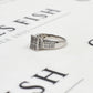 Pre-Owned 18ct White Gold Princess Cut Diamond Ring Size L