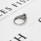 Pre-Owned 18ct White Gold Princess Cut Diamond Ring Size L