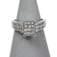 Pre-Owned 18ct White Gold Princess Cut Diamond Ring Size L