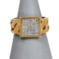 Pre-Owned 9ct Gold 25 Diamond Signet Ring Size S