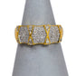 Pre-Owned 9ct Gold Multi Diamond Dress Ring Size M