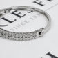 Pre-Owned 9ct White Gold Diamond Hinged Bangle