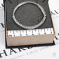 Pre-Owned 9ct White Gold Diamond Hinged Bangle