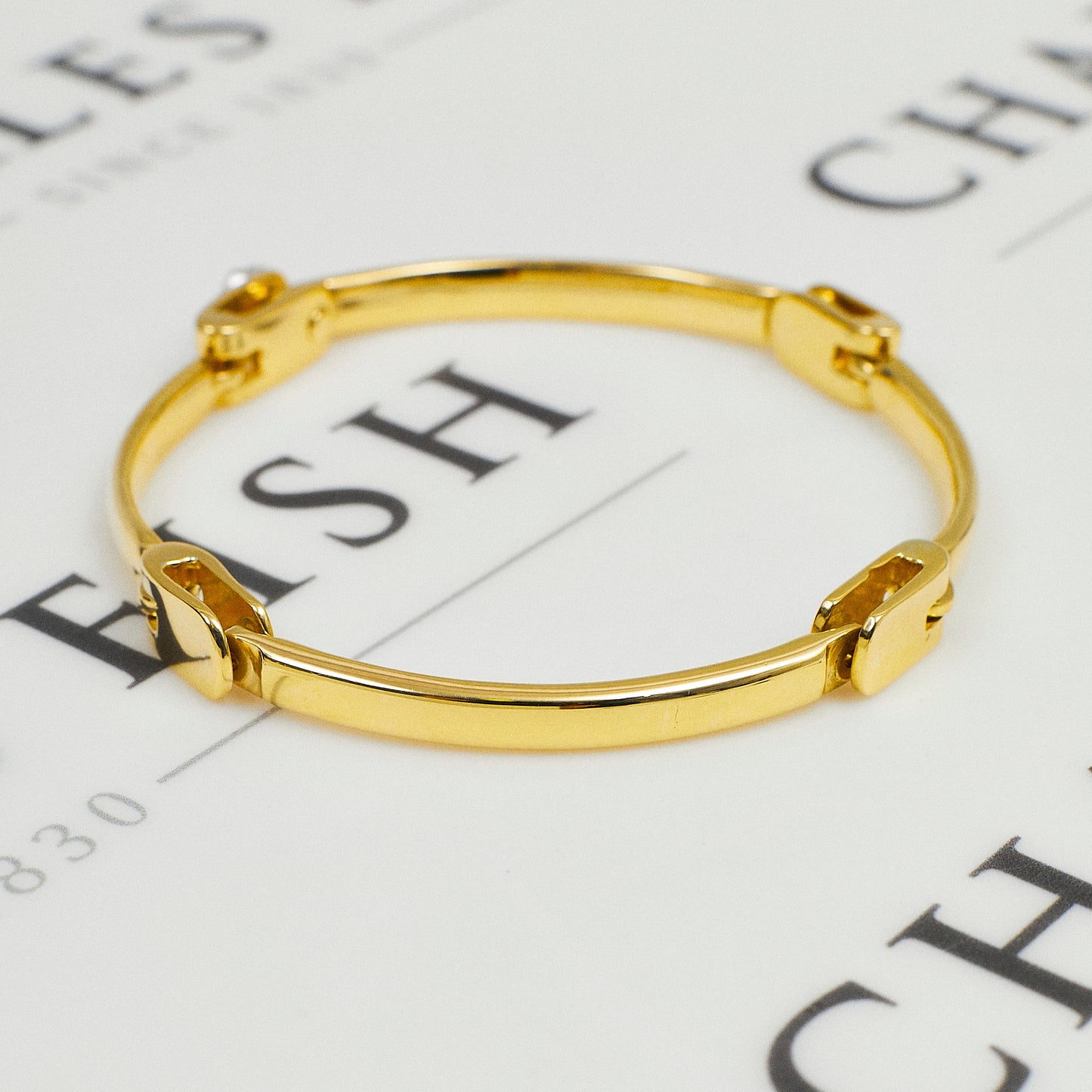 Pre-Owned 9ct Gold Flexi Hinged Bangle