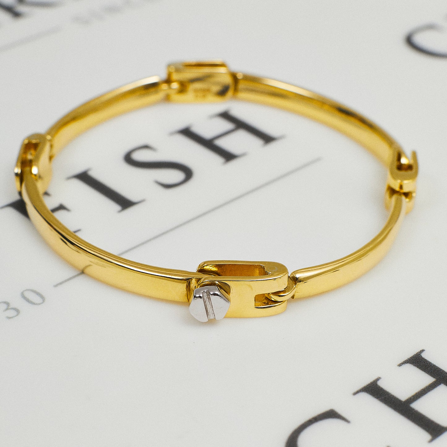 Pre-Owned 9ct Gold Flexi Hinged Bangle