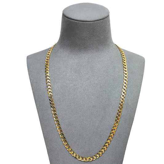 Pre-Owned 9ct Gold Curb Chain Necklace 21 Inch