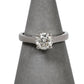 Pre-Owned 18ct White Gold Diamond Single Stone Ring Size J