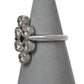 Pre-Owned 18ct White Gold 6 Rub Over Diamond Ring Size M