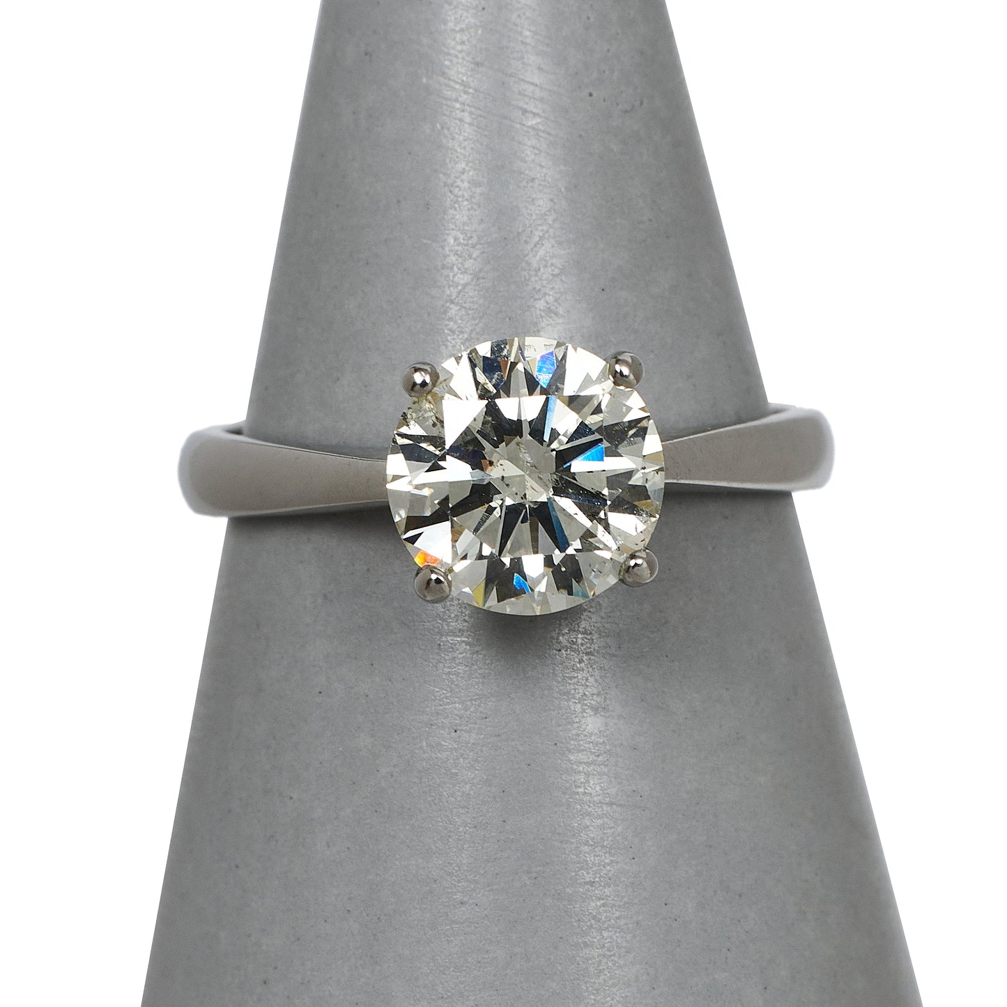 Pre-Owned Platinum Diamond Solitaire Ring Size Q