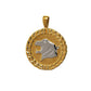 Pre-Owned 9ct Gold 2 Tone Panther Head Pendant