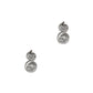 Pre-Owned 18ct White Gold 2 Diamond Stud Earrings