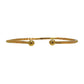 Pre-Owned 9ct Gold Twist Design Torque Bangle